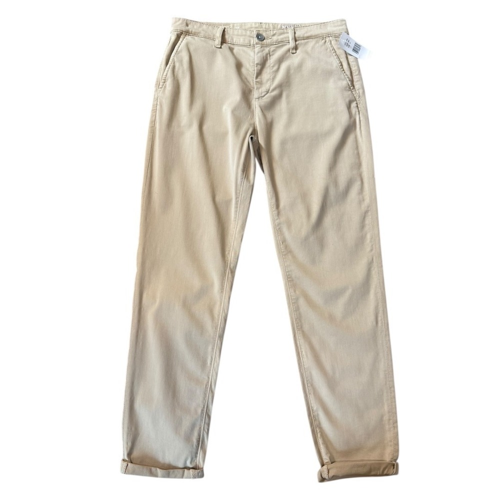 AG Adriano Goldschmied Caden Trousers Sulfur Yuma Sand Tan Chino Pants 4 27 NEW